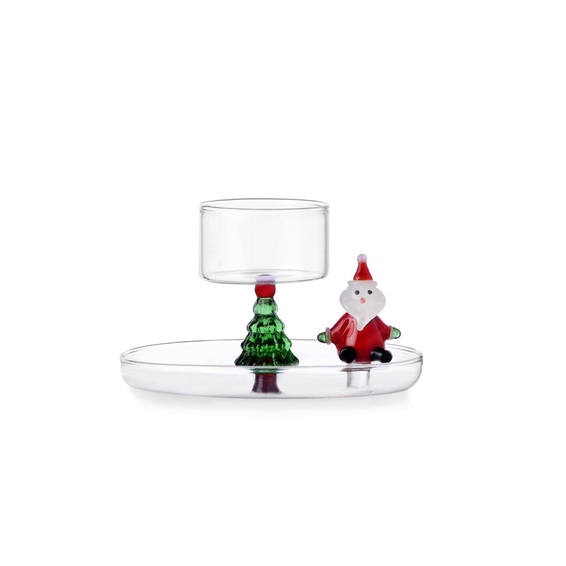 Ichendorf Portacandela - Tealight vetro Babbo Natale  Christmas Tales 🎄 Natale 2024 fatto a mano