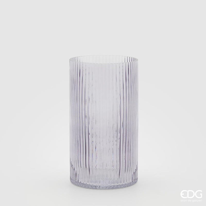 EDG Enzo De Gasperi Vaso Bright H28 Ø 15.6 cm lavender