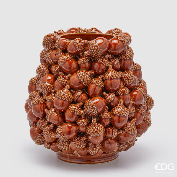 Enzo De Gasperi Vaso Freaky Ghiande Bombato in Ceramica 🌰