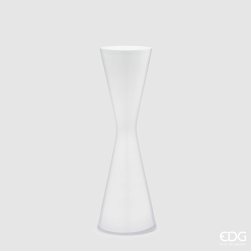 EDG Enzo De Gasperi Vaso Nida Clessidra Bianco piccolo