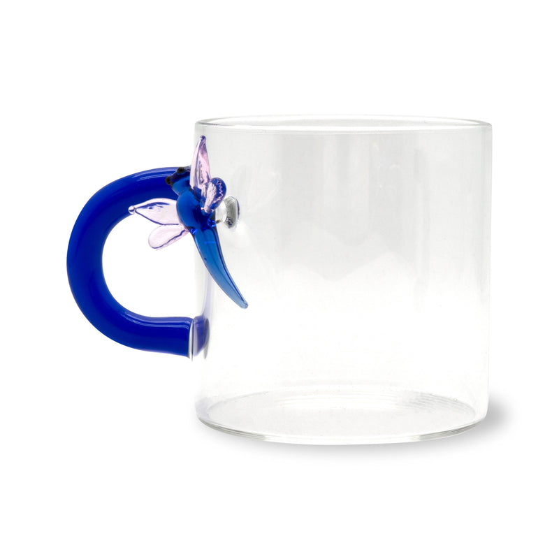 Set 2 pz. tazzine da caffè in borosilicato con decori e manico colorato Monterey WD Lifestyle