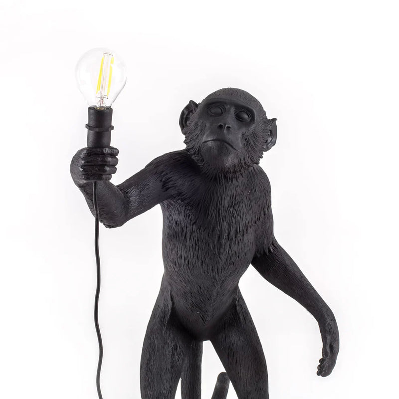 Seletti Lampada The Monkey Outdoor Nera volto